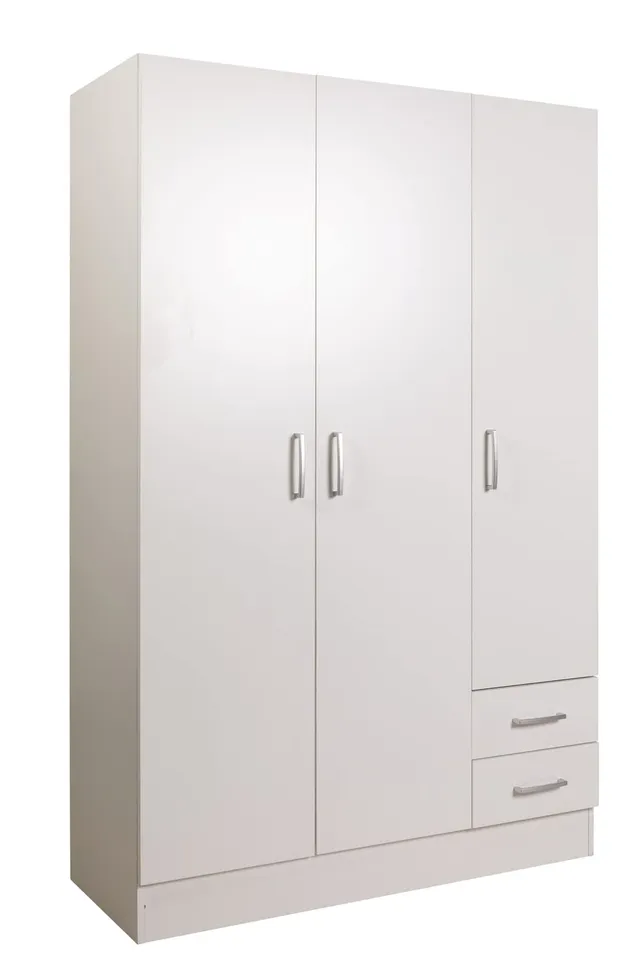 COMPOSAD Facile armadio 3 ante 2 cassetti bianco 120 cm