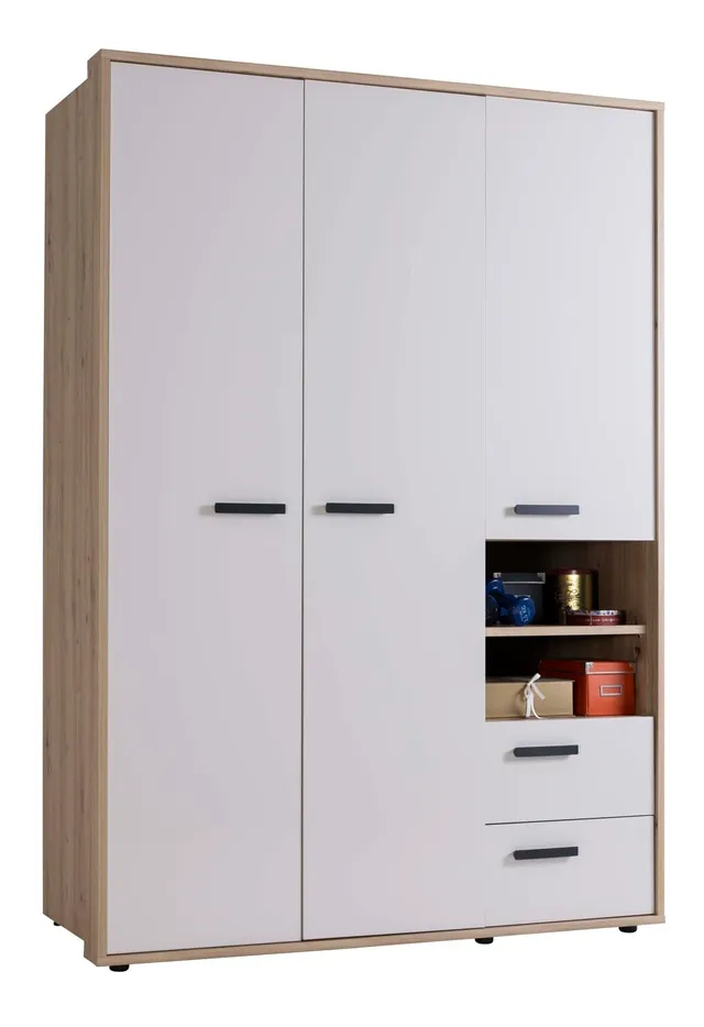 Composad MiPiace Armadio 3 Ante 2 Cassetti Rovere Mielato