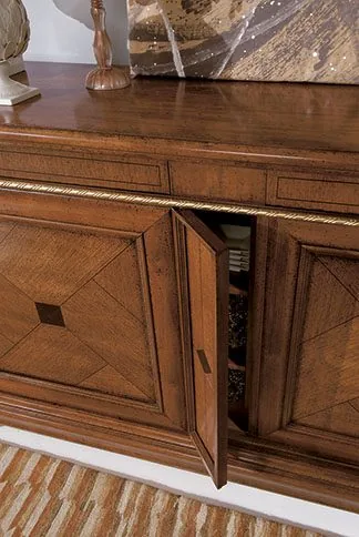 Epocantica Credenza 2 Ante Scorrevoli Classica in Legno