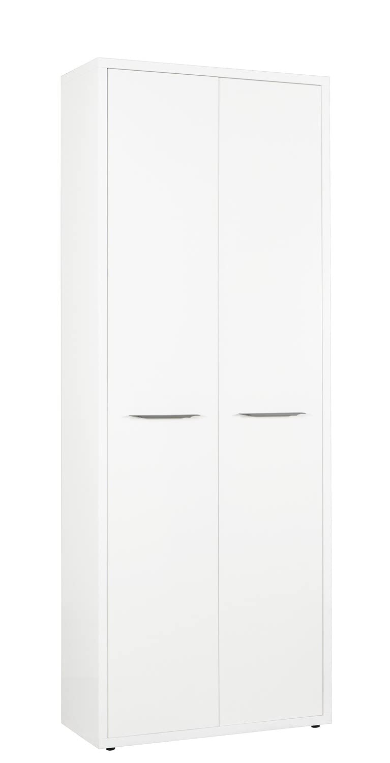 Composad Disegno Mobile Armadio 2 Ante Bianco Laccato 81 cm