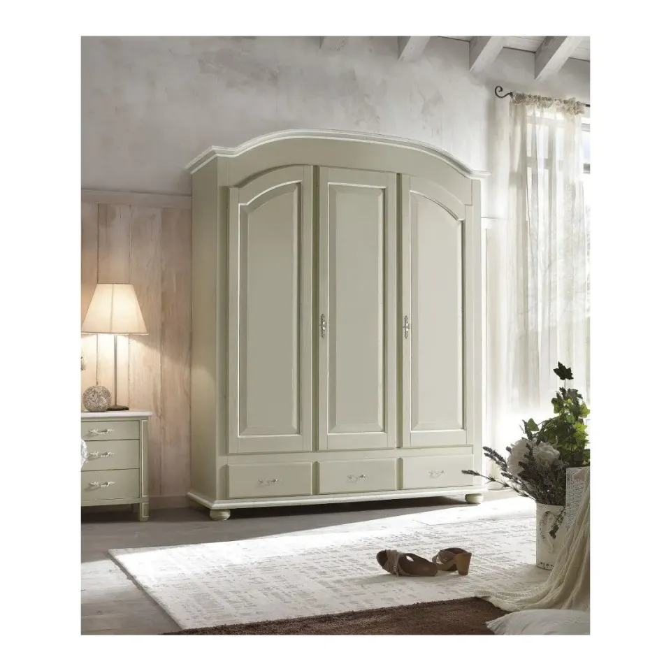 Epocantica Armadio 3 Ante 3 Cassetti Provenzale 181 cm