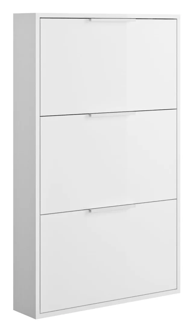 Composad Espresso Scarpiera Slim 3 Ribalte Bianca 65x105 cm