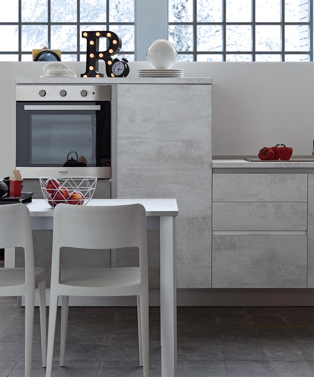 S75 Supreme City cucina Cemento 293x473 cm