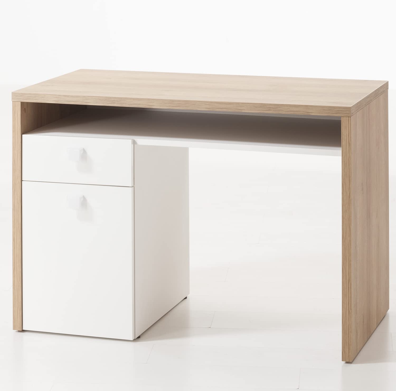 Composad Globo scrivania rovere bianco 110x76 cm