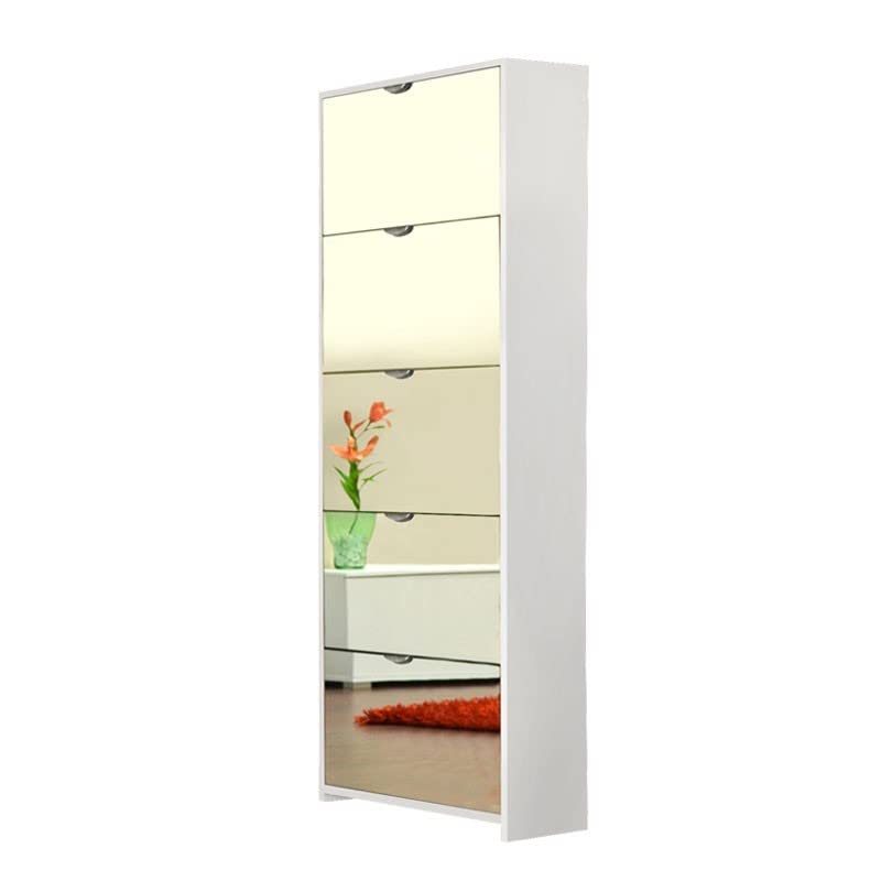 Iperbriko scarpiera 5 ribalte a specchio bianca 58 cm