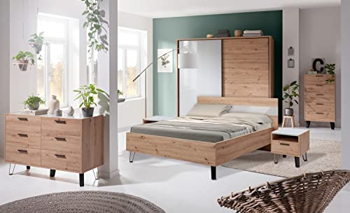 Composad Vitruvia comò 6 cassetti rovere grigio