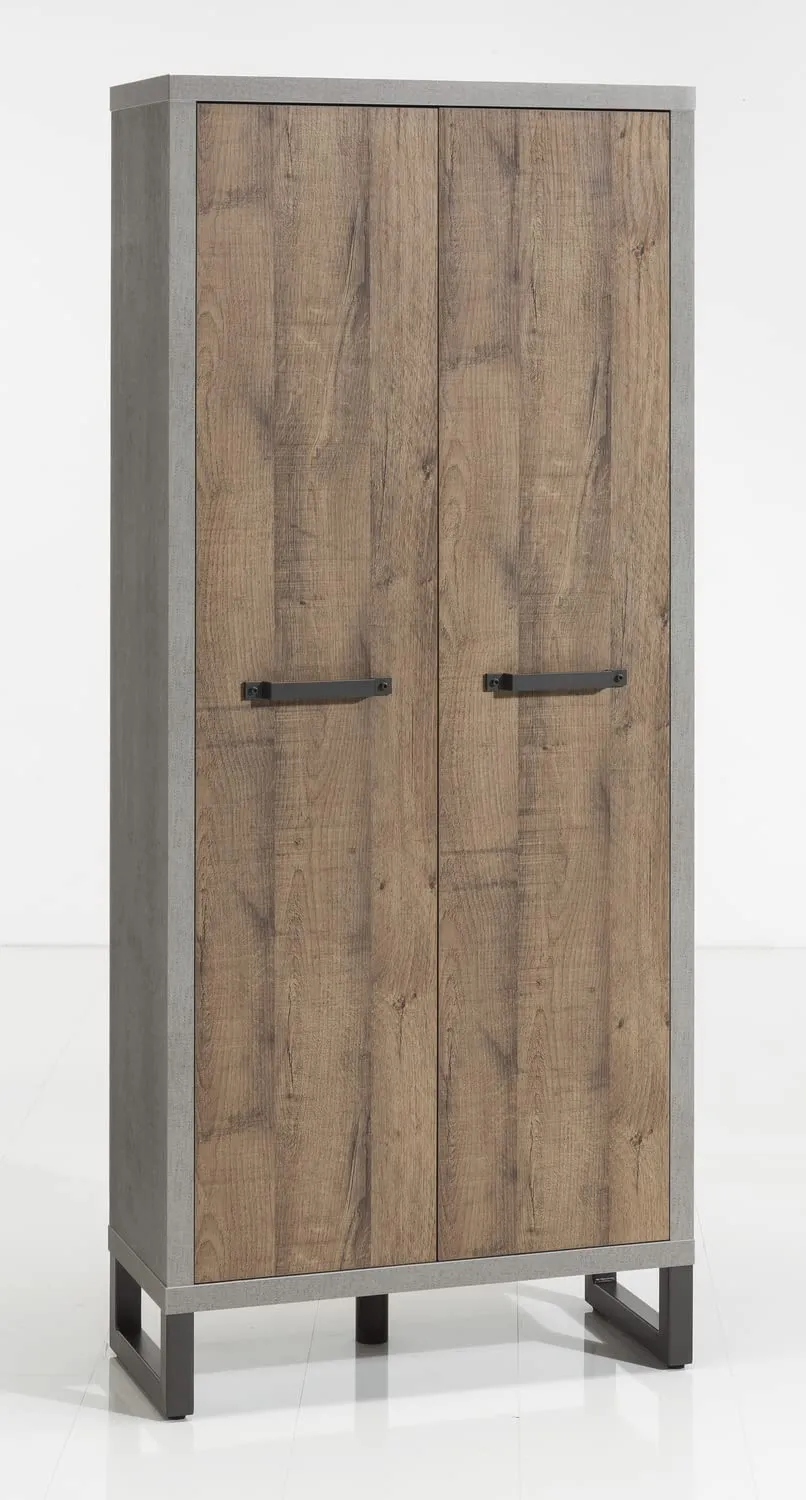 Composad LaFabrica armadio 80x190 rovere cemento 2 ante