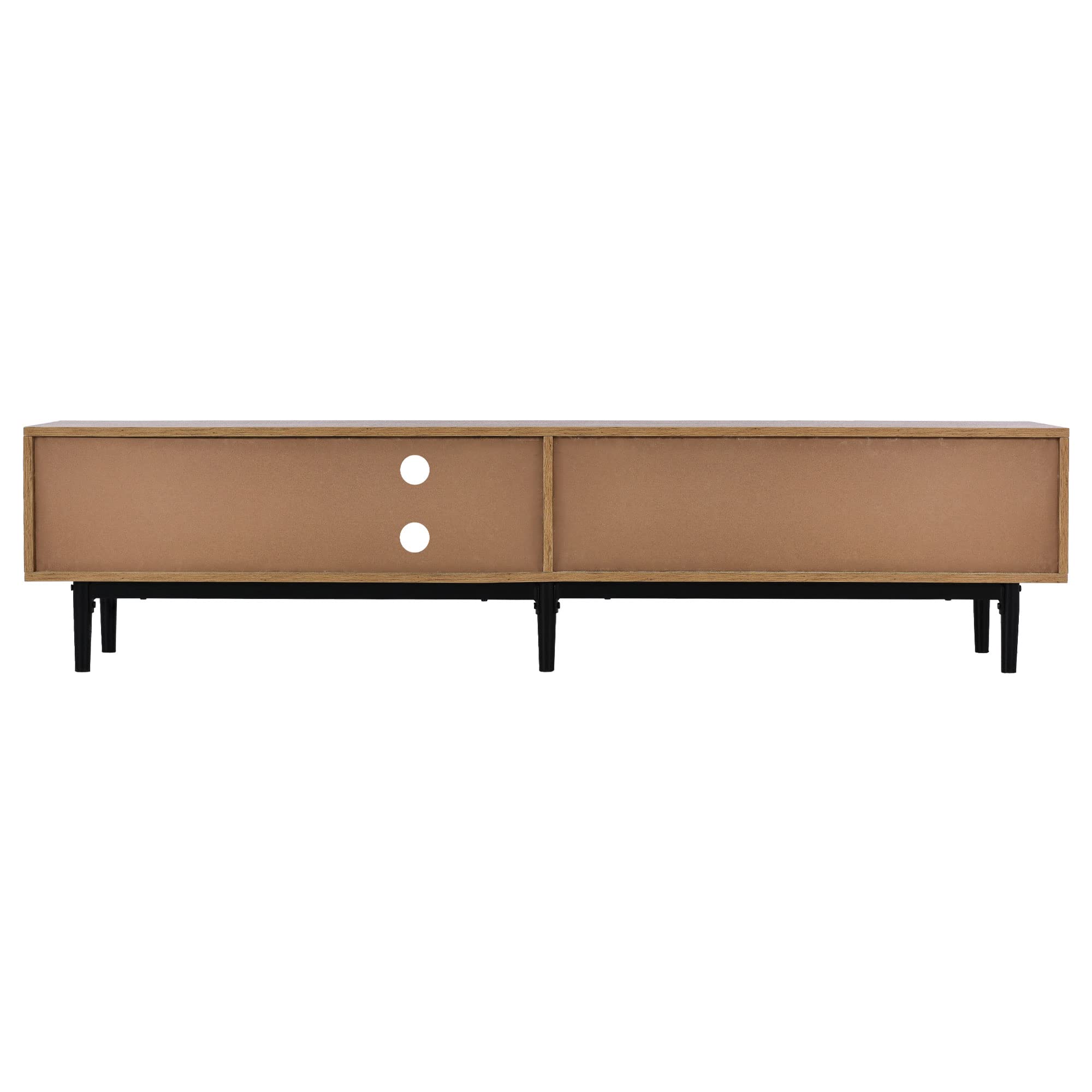 Dolamaní Mobile TV Legno Nero 175 cm 3 Ante MDF Soggiorno