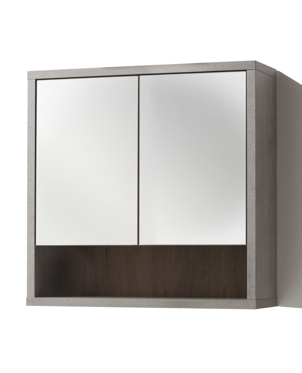 Composad Lafabrica specchiera bagno 2 ante rovere cemento