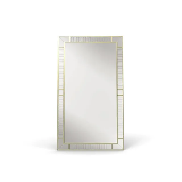 Minotti Collezioni Mir 04 specchio parete soggiorno