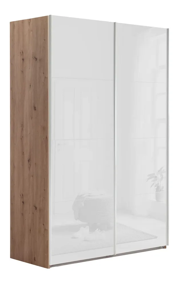 Composad Systema Armadio 2 Ante Scorrevoli 150 Rovere Miele Bianco