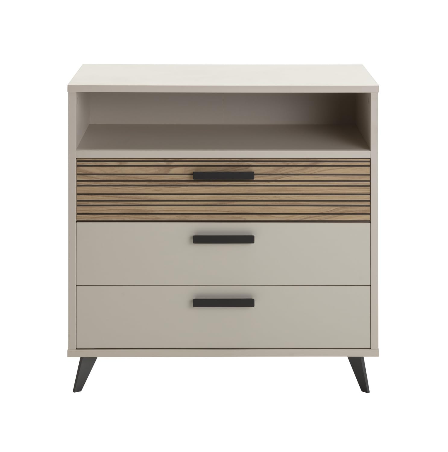 Composad Bravo Cassettiera 3 Cassetti 1 Vano Grigio Cashmere