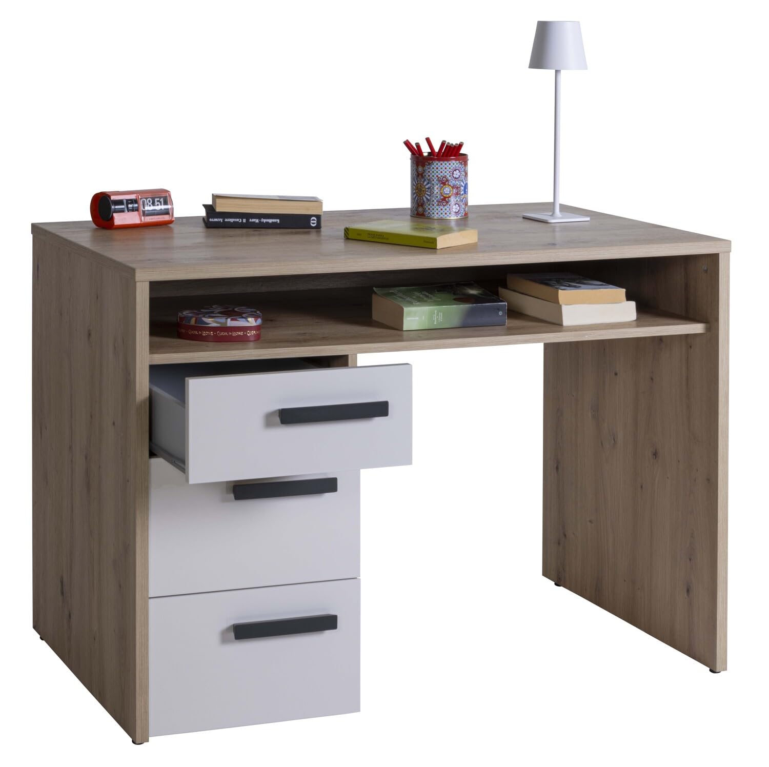 Composad MiPiace scrivania 3 cassetti rovere mielato cashmere
