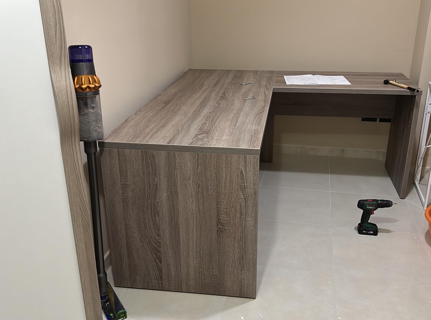 Composad Disegno K04 scrivania angolare rovere sonoma 138 cm