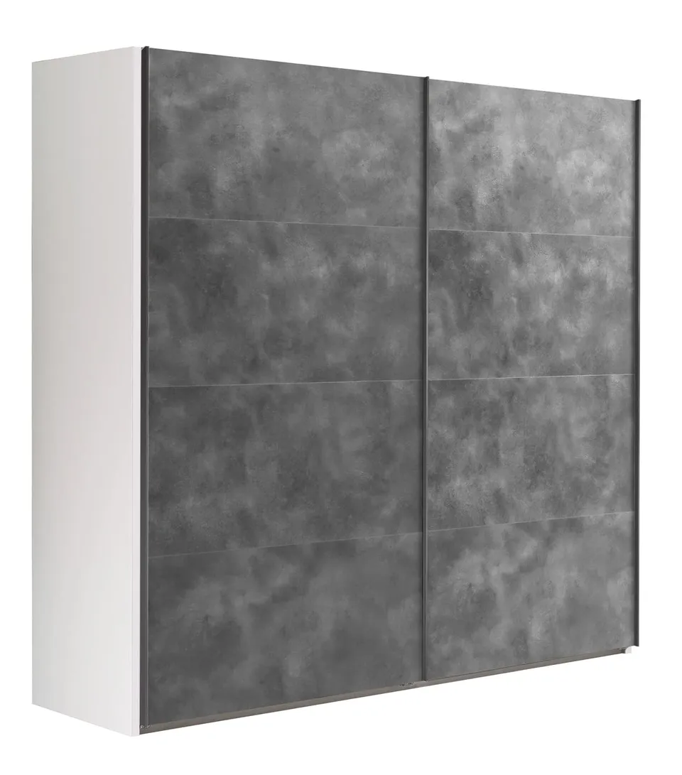 Composad Systema Armadio 2 Ante Scorrevoli 250 Bianco Grigio Tadao