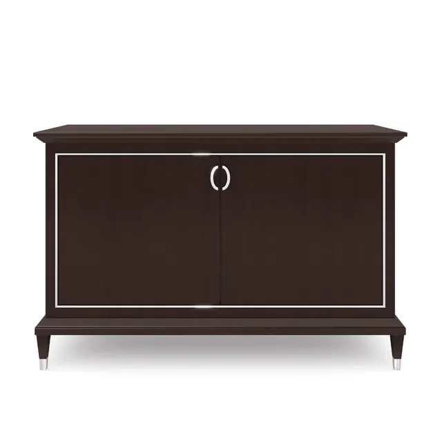 LCI Decora P0205 credenza 2 porte in cromo lucido