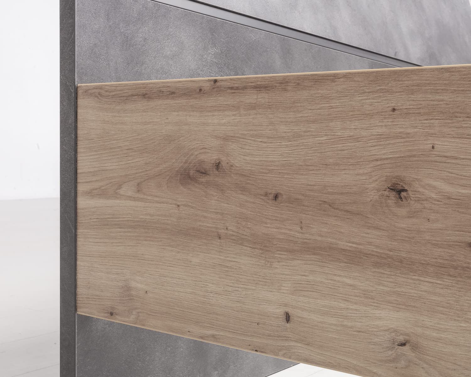 Composad Lafabrica King Size letto matrimoniale rovere miele grigio