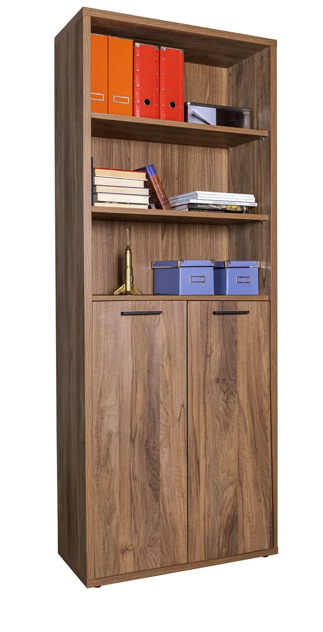 Composad Davinci 2 Ante 3 Vani Libreria Alta Noce Brera 82 cm