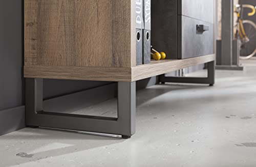 Composad LaFabrica Libreria 8 Vani Rovere Grigio