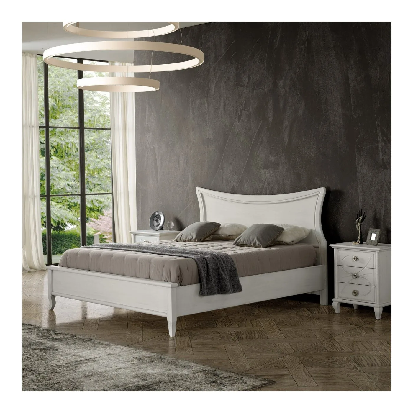 Epocantica Letto Matrimoniale King Size 180x200 Legno