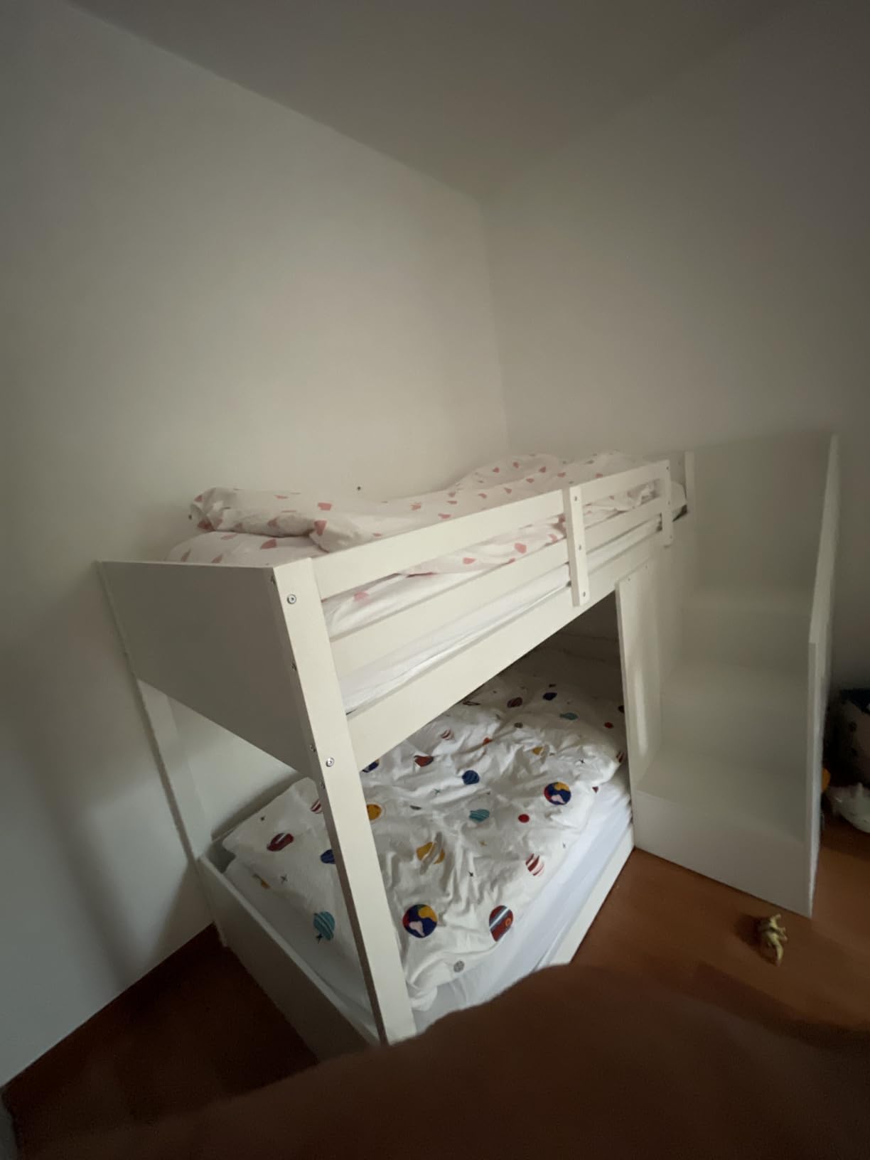 Dolamaní Letto a castello 90x200 bianco legno pino