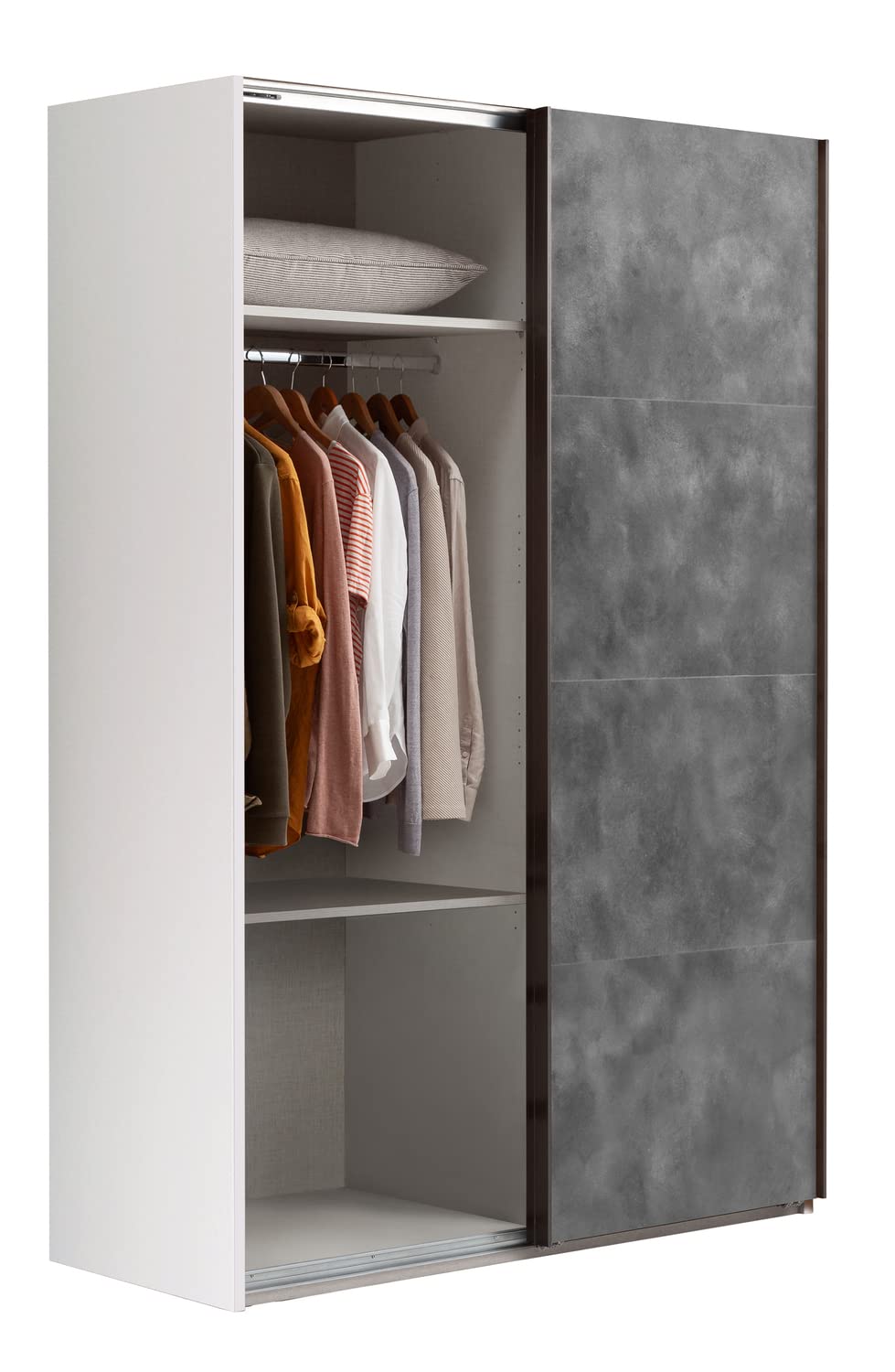 Composad Systema 150x223x67 armadio 2 ante scorrevoli bianco grigio