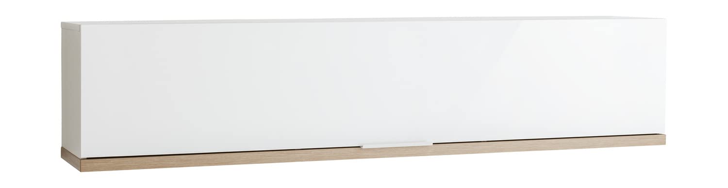 Composad Mundi soggiorno set 3 mobili bianco rovere mielato