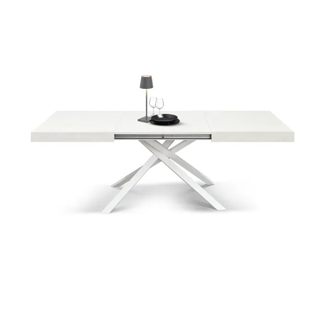EPOCANTICA Filippo Tavolo Allungabile Gambe Incrociate Bianco