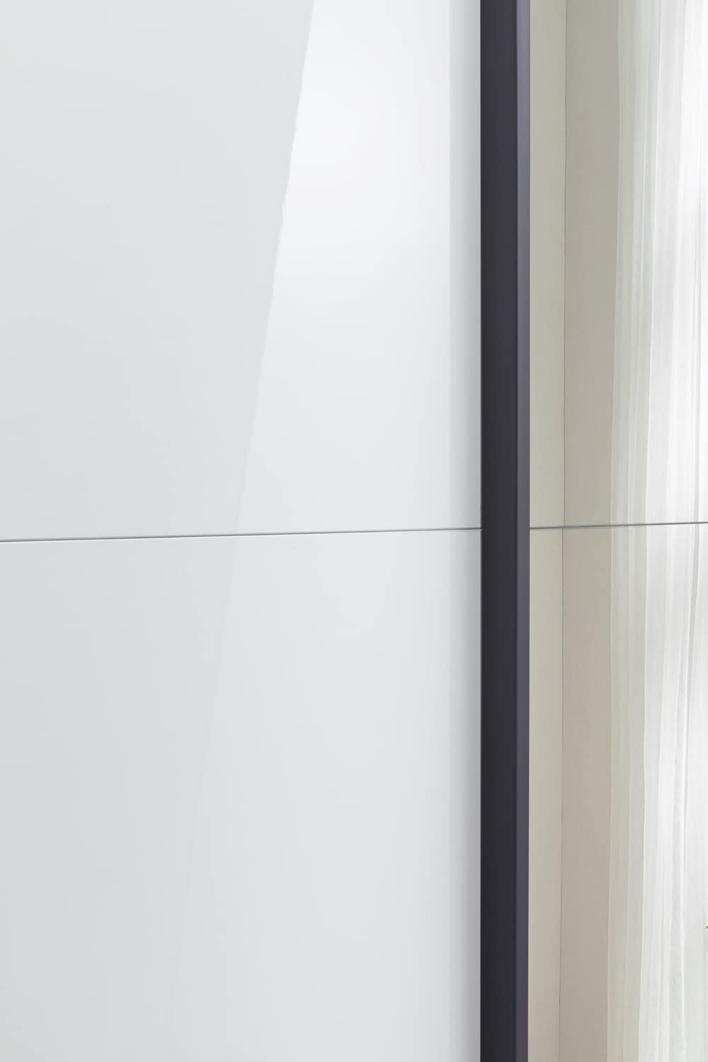 Composad Systema armadio 2 ante scorrevoli 150 specchio rovere bianco