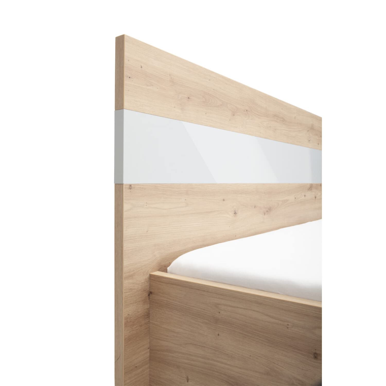 Composad Vitruvia letto matrimoniale king size rovere miele grigio