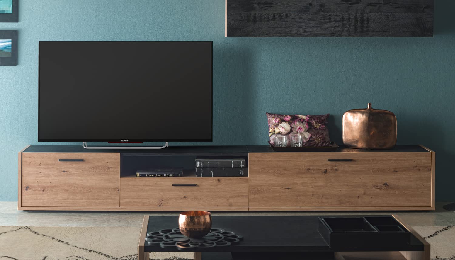 Composad Vitruvia Mobile Porta TV Rovere Mielato