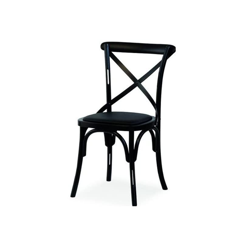 Iperbriko sedia legno faggio curvato nero opaco 51x51 cm