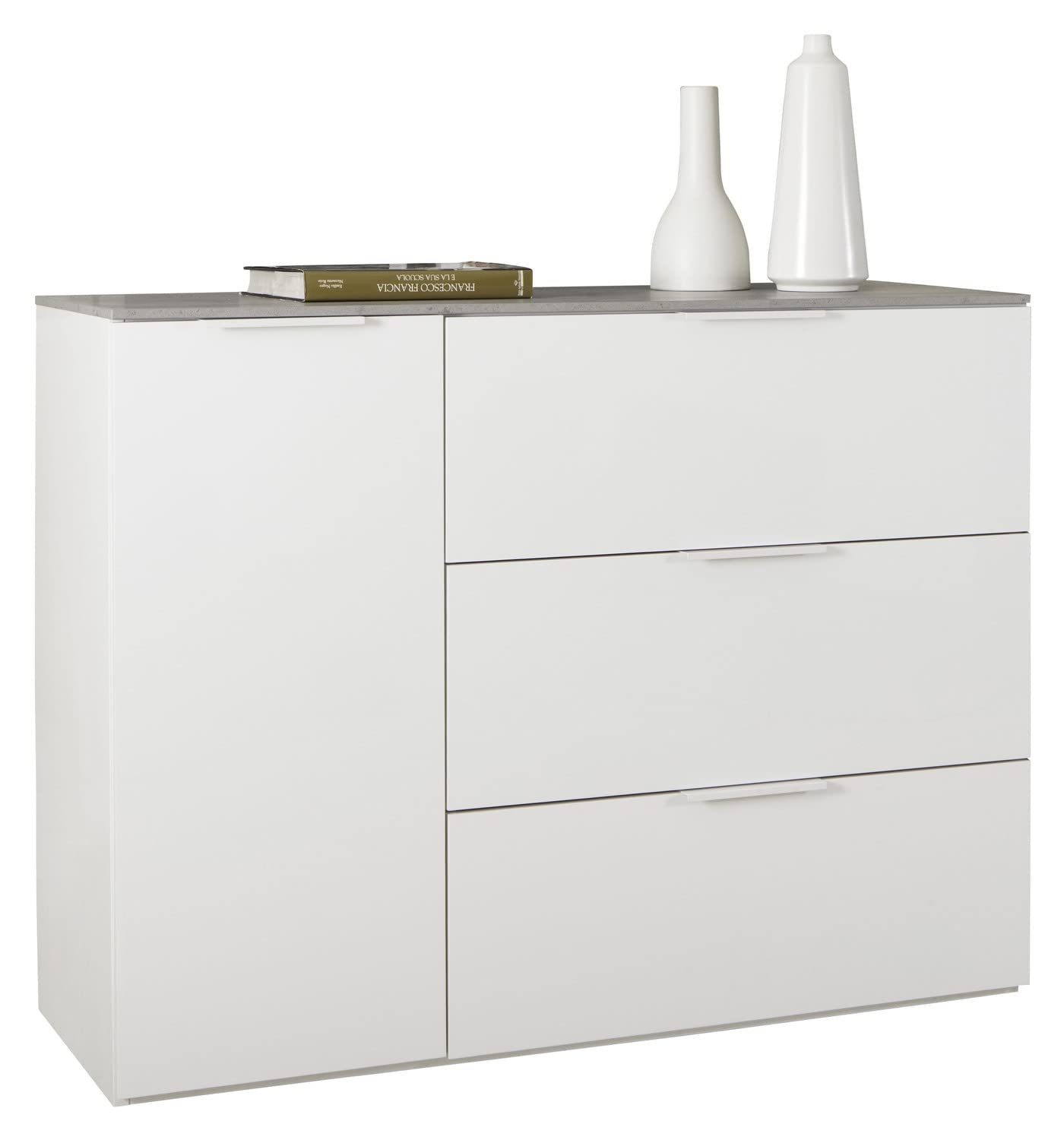 Composad Galaverna K04 madia 120 cm cemento bianco