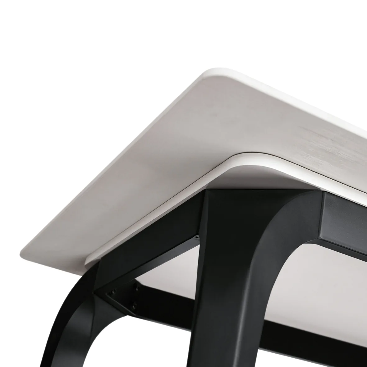 Epocantica Tavolo Fisso Ceramica Marmo 140 Gambe Nere