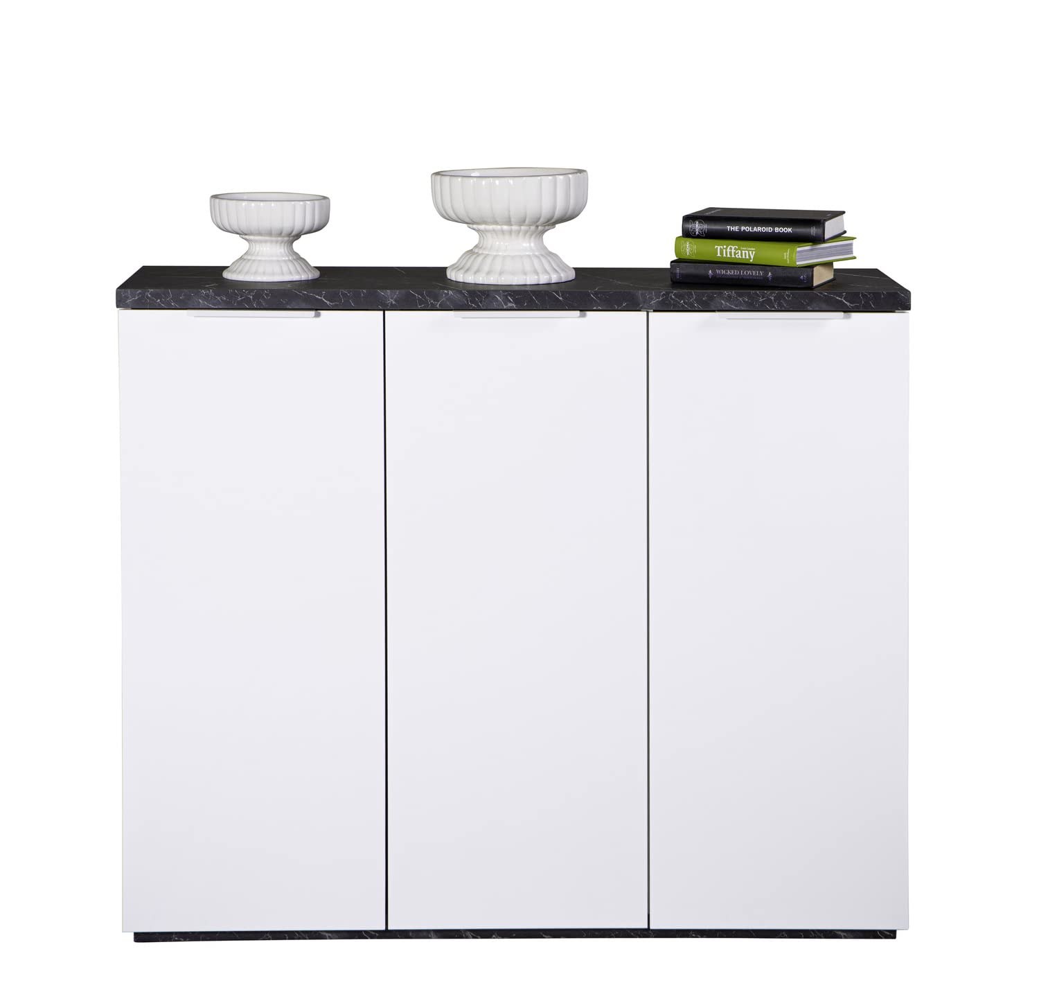 Composad Mundi scarpiera marmo zebra bianco 120x102x35 3 ante