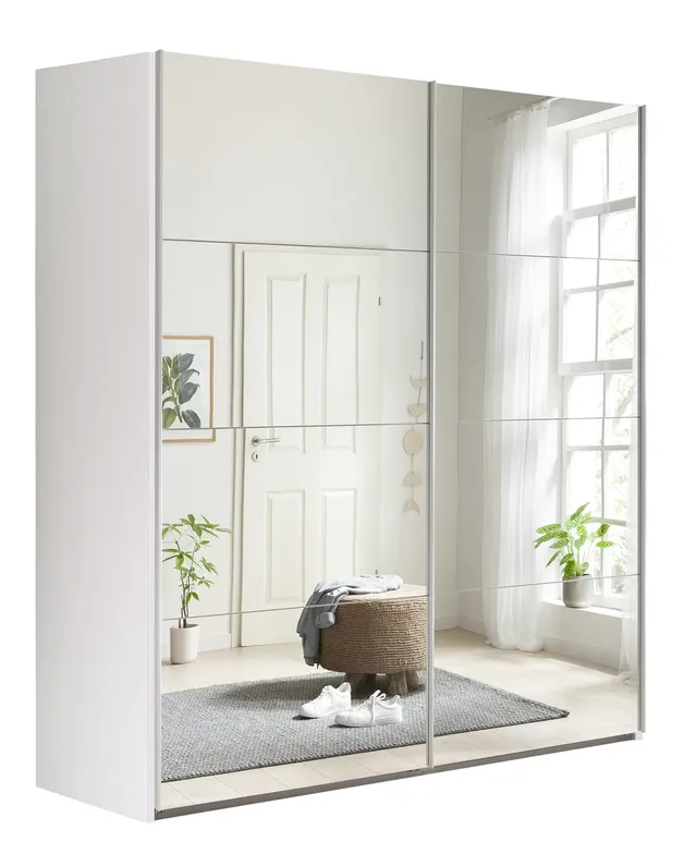 Composad Systema Armadio Scorrevoli 200 cm bianco specchio