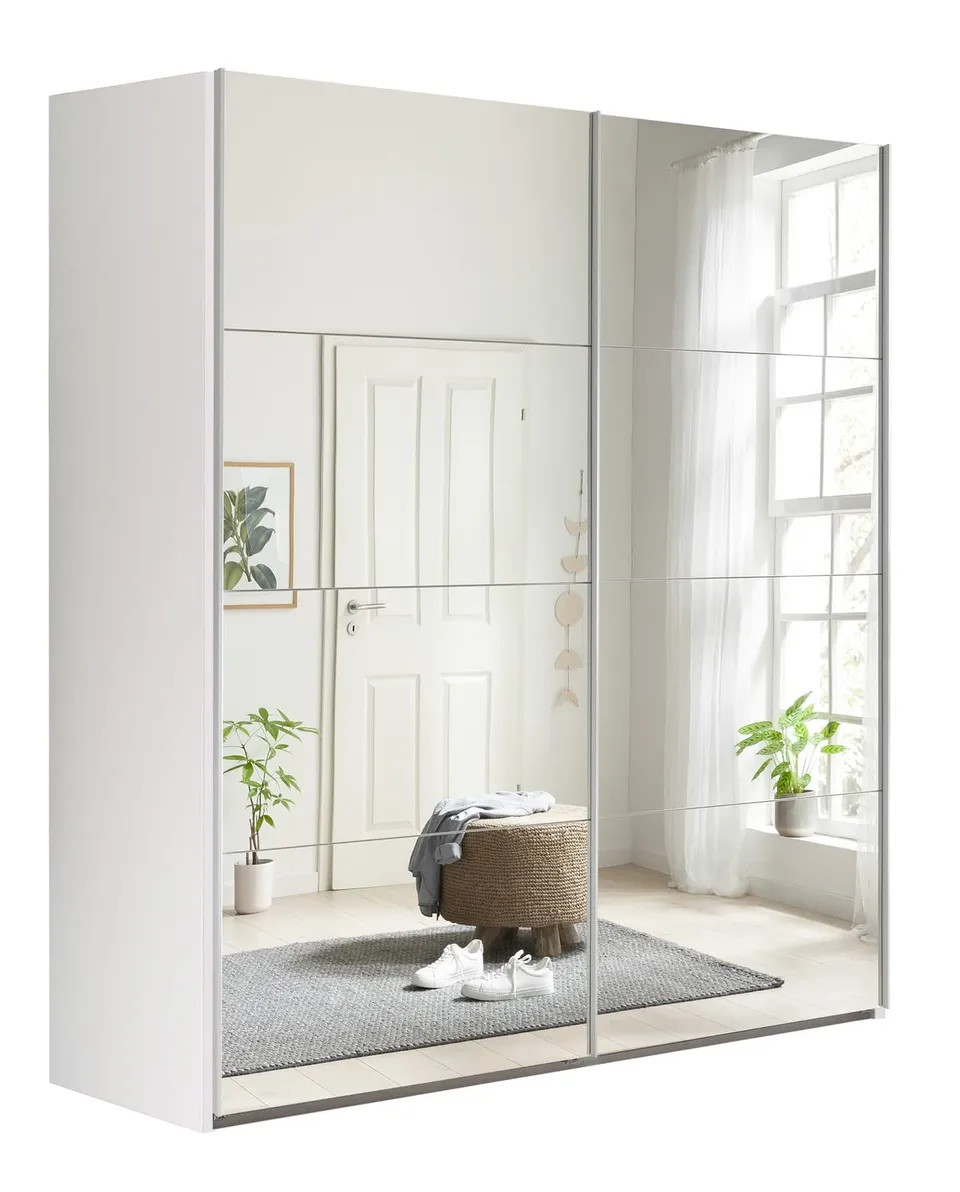 Composad Systema Armadio Scorrevoli 200 cm bianco specchio