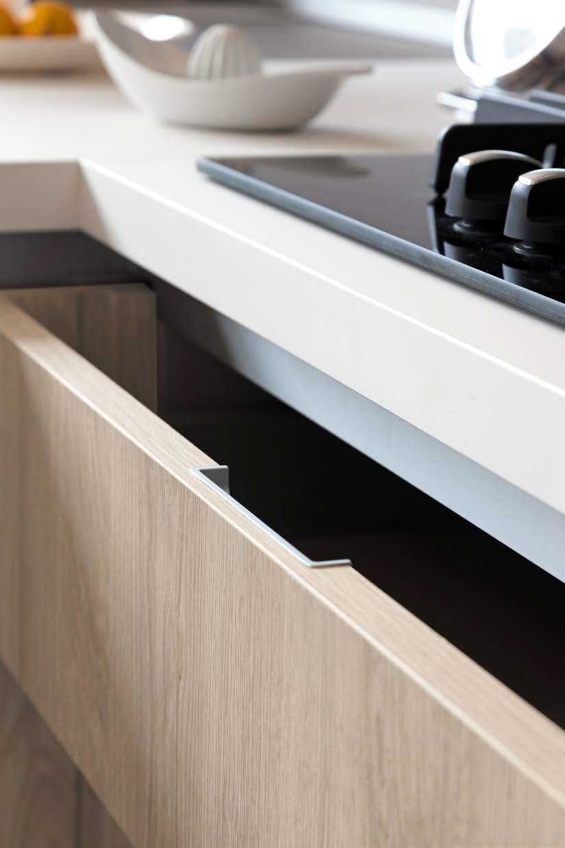 S75 Supreme Ingrid Cucina Rovere Fiammato Penisola