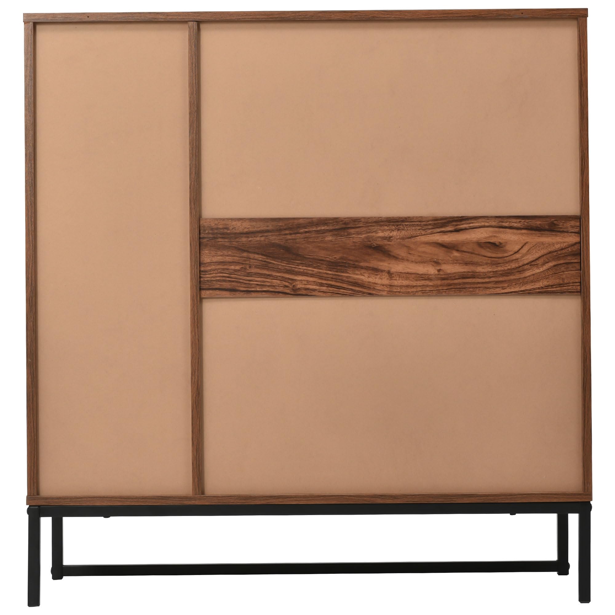 Dolamaní Credenza 86x75x36 cm ebano scuro 2 ante portavino