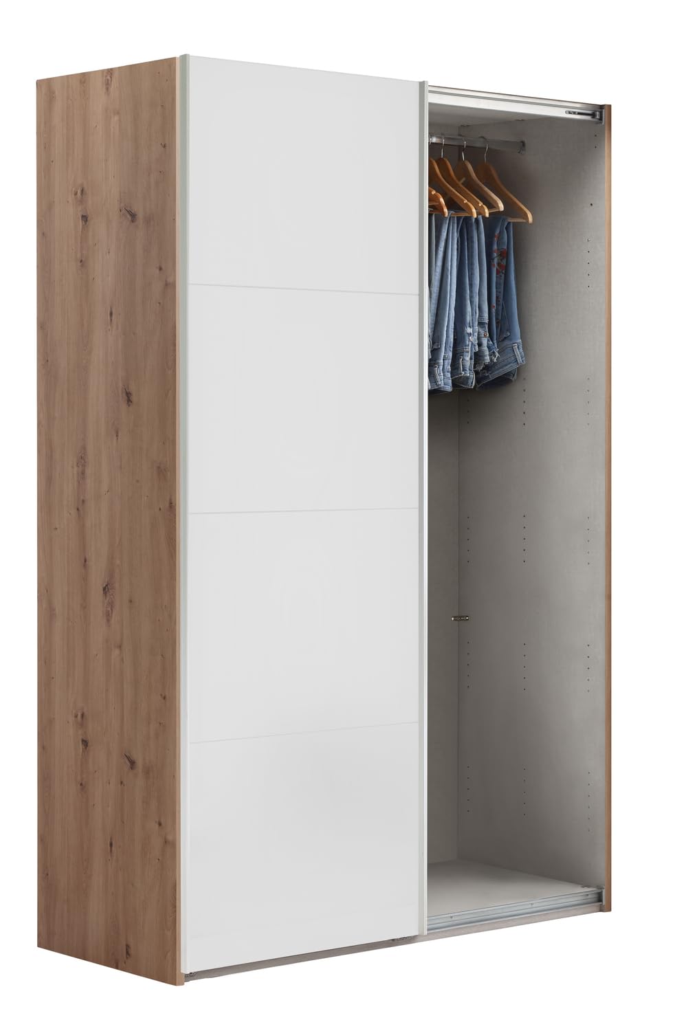 Composad Systema 150x223x67 armadio 2 ante scorrevoli rovere bianco