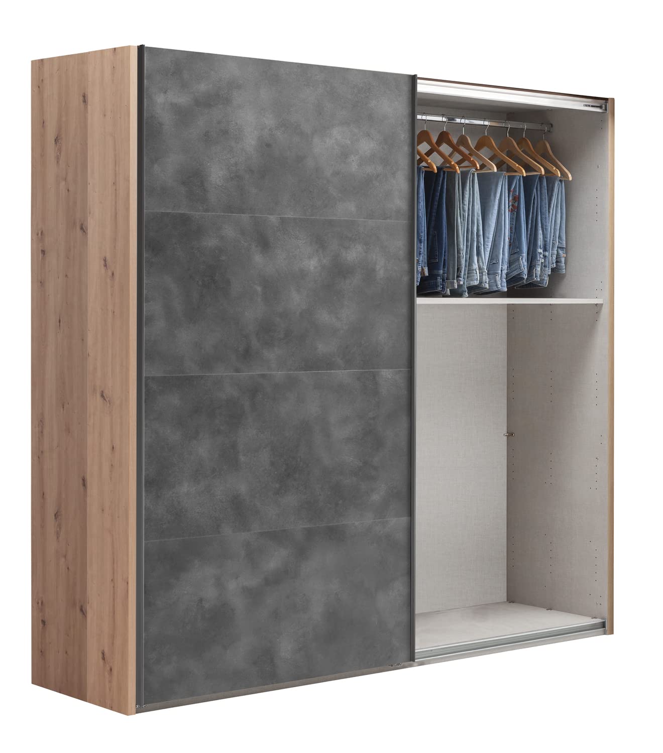 Composad Systema 250x223x67 armadio 2 ante scorrevoli rovere grigio