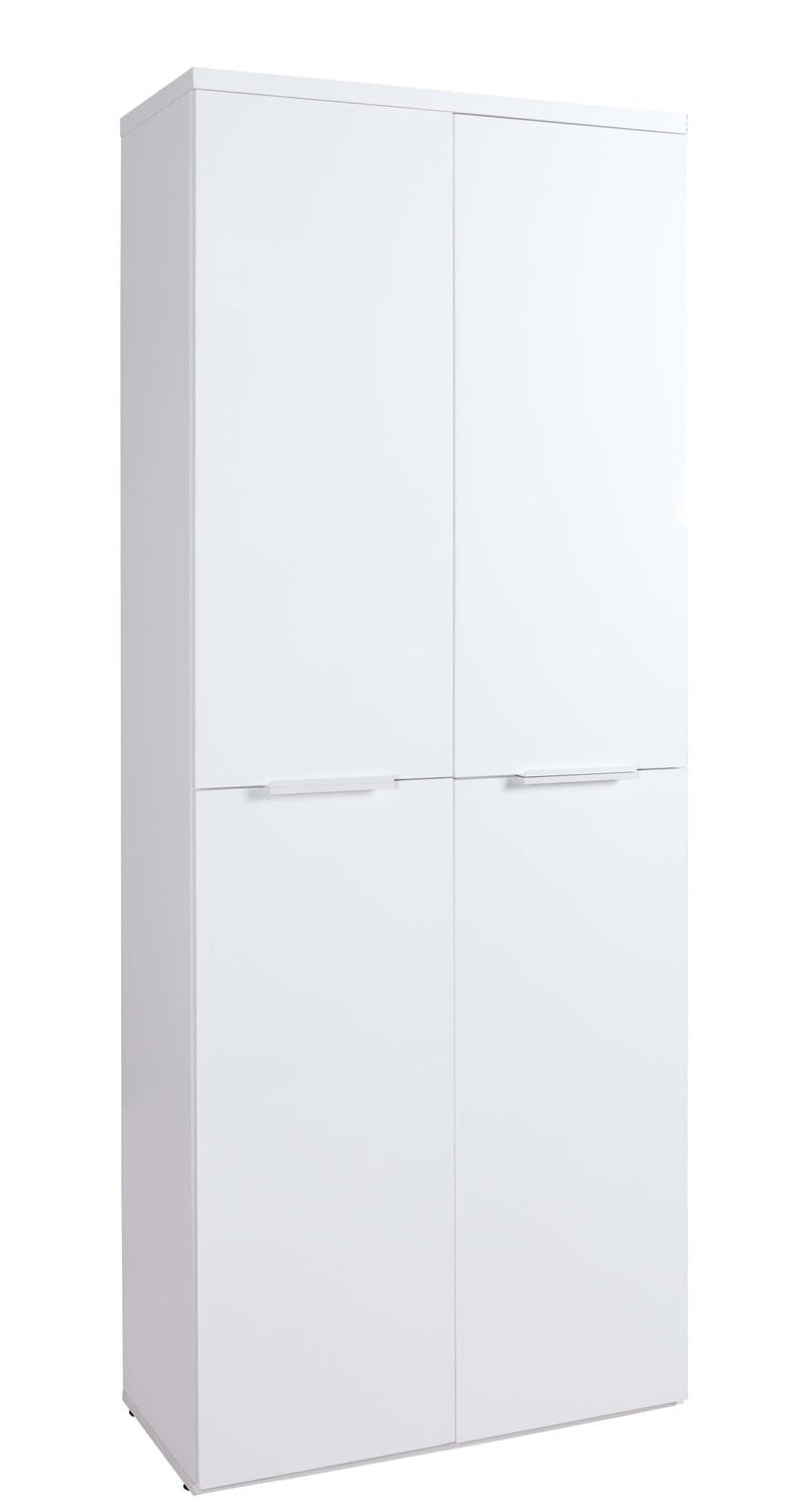 Composad Mundi Armadio 4 Ante Bianco 80x200 cm Salvaspazio