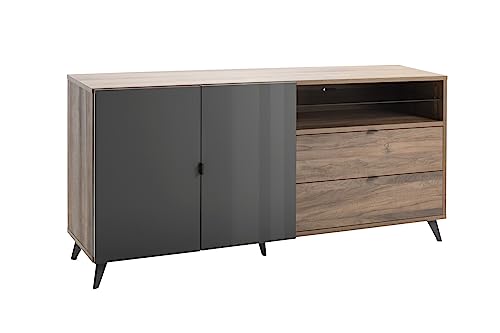 Composad Infinito Madia 2 Ante LED Noce Brera 179 cm