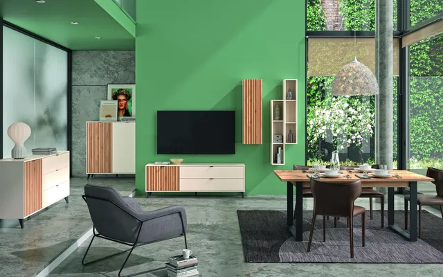 Composad Ilago Soggiorno Completo 5 Pezzi con Madia