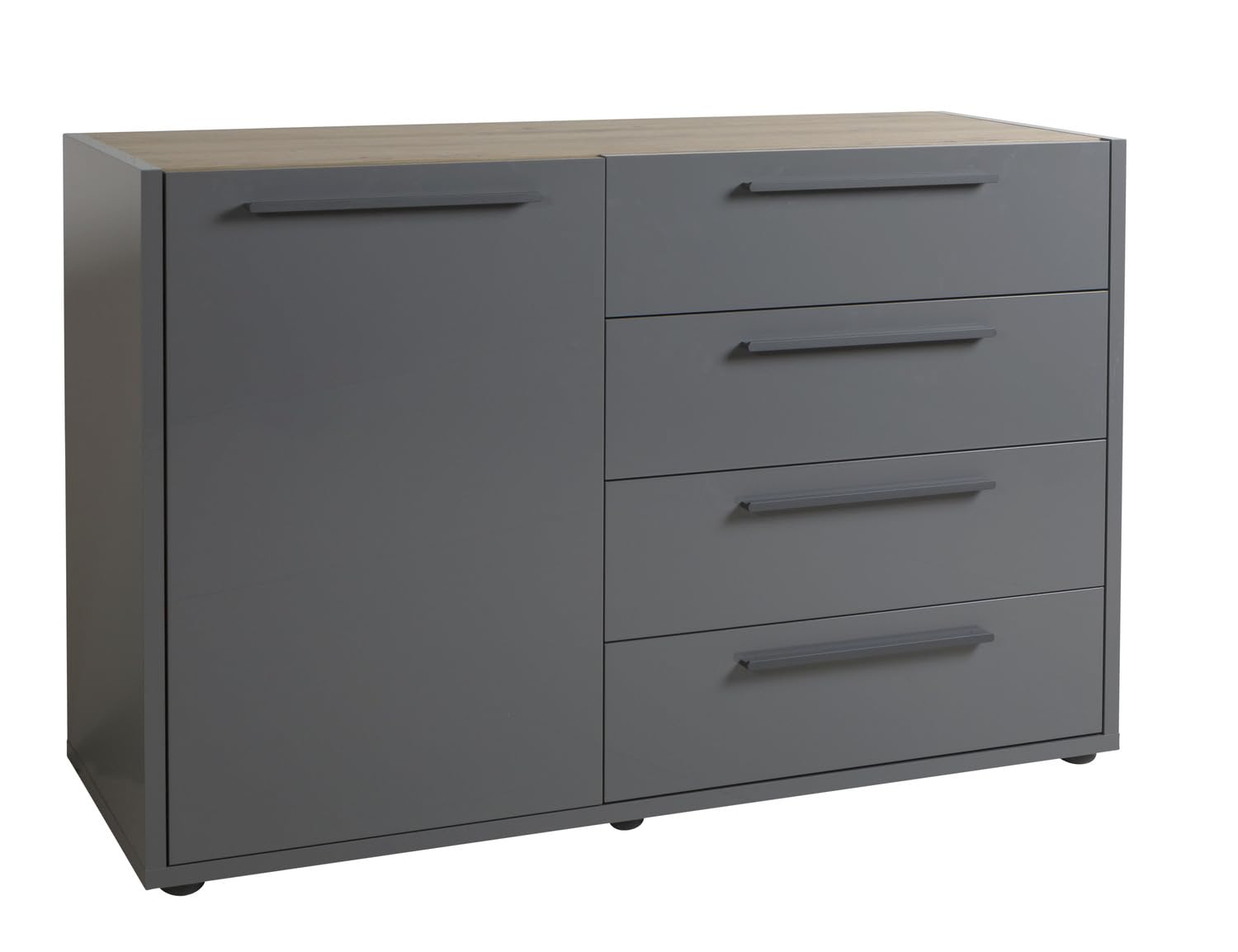 Composad Riserva set soggiorno 4 mobili grigio rovere