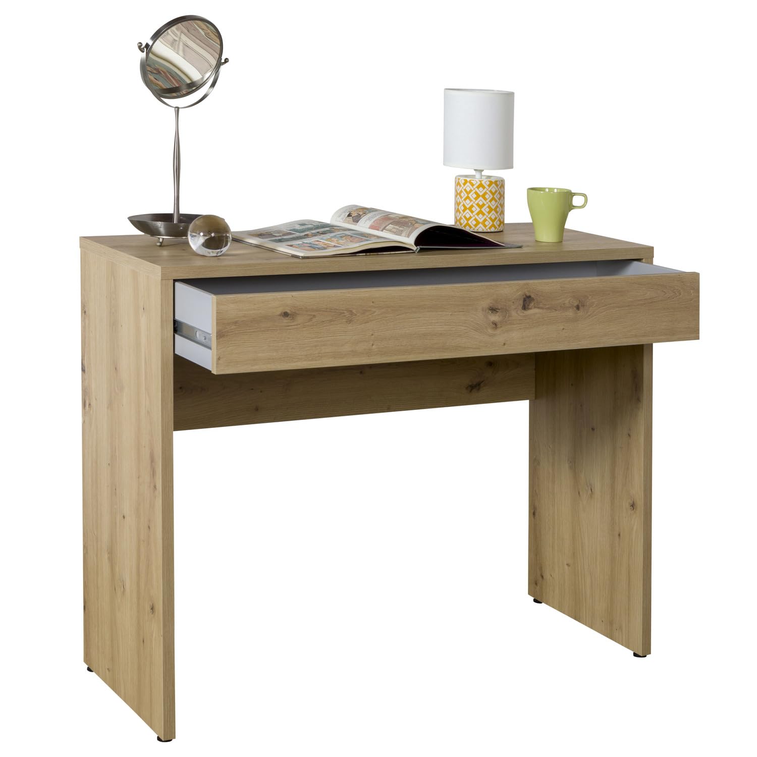 Composad Espresso scrivania consolle 1 cassetto rovere 100 cm