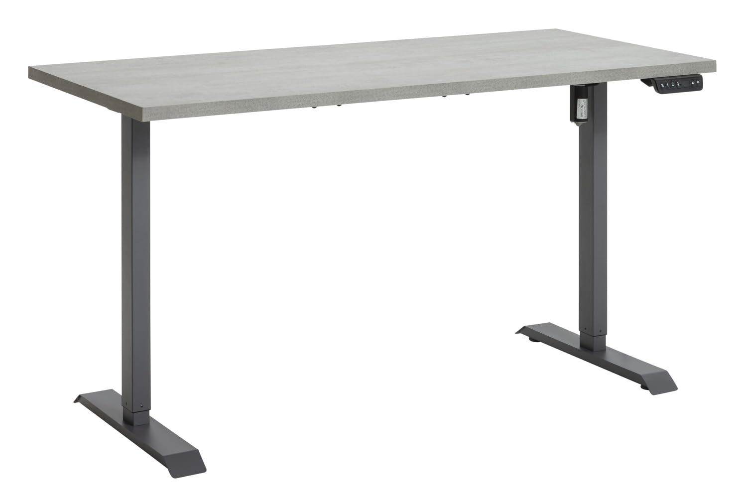Composad Energia scrivania regolabile 150x69 grigio cemento elettrica