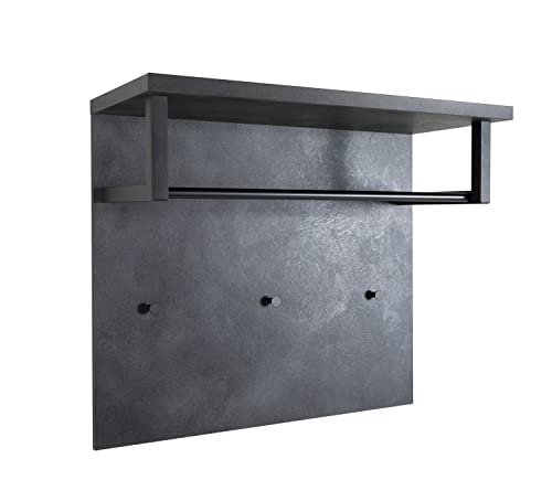 Composad Segno Appendiabiti Parete 3 Ganci Grigio Tadao