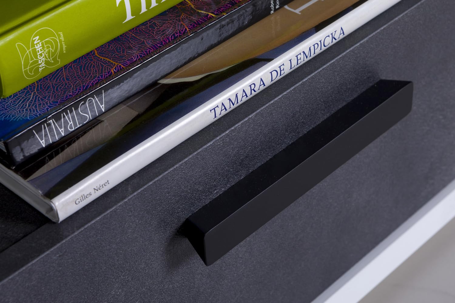 Composad Velata Comodino 1 Cassetto Grigio Tadao Bianco