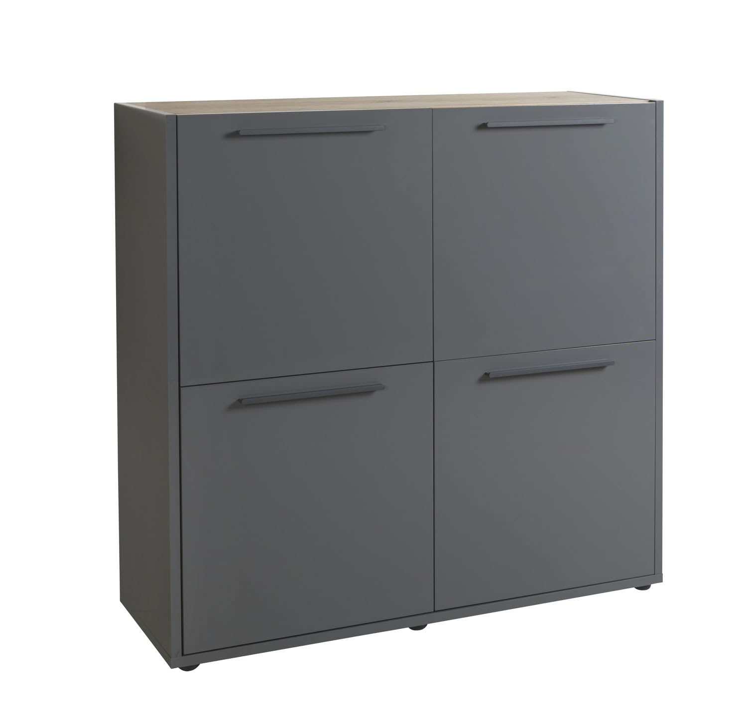 Composad Riserva mobile 4 ante rovere mielato titanio 121 cm